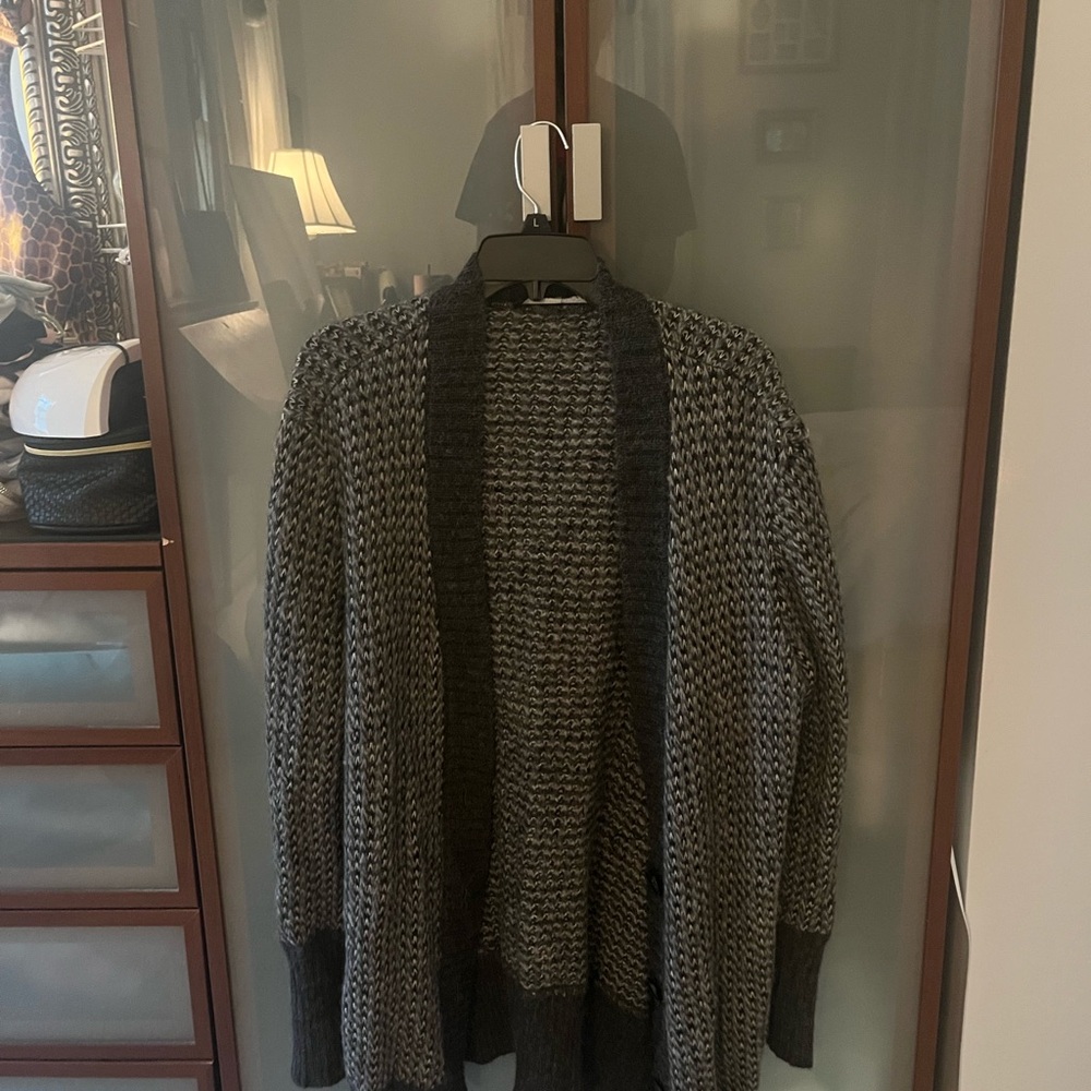 Yansi Fugel Gray Cardigan Sweater